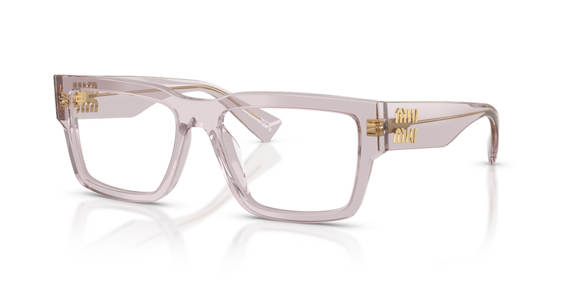 Miu Miu MU 02XV in Trasparent Mauve - Front View