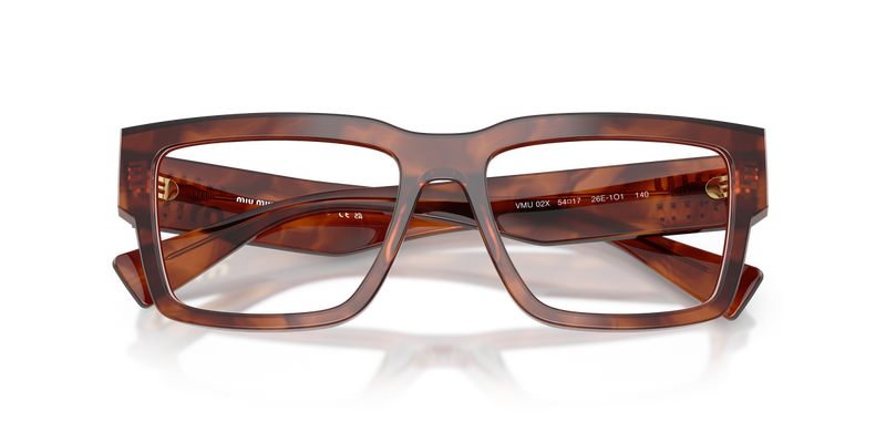 Miu Miu MU 02XV in Striped Tobacco - Alternate View