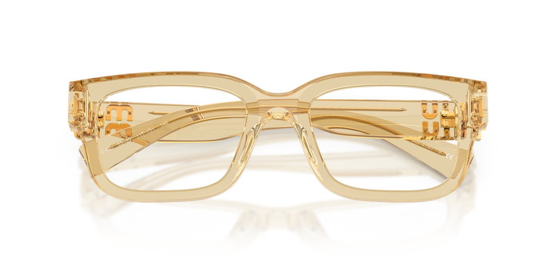 Miu Miu MU 02YV in Trasparent Beige - Side View