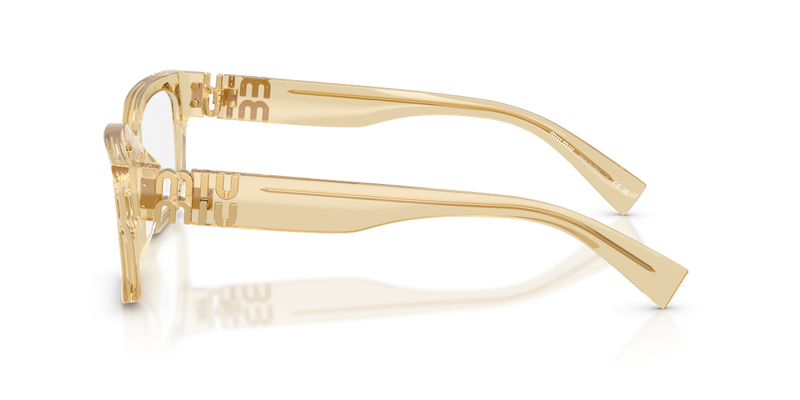 Miu Miu MU 02YV in Trasparent Beige - Back View