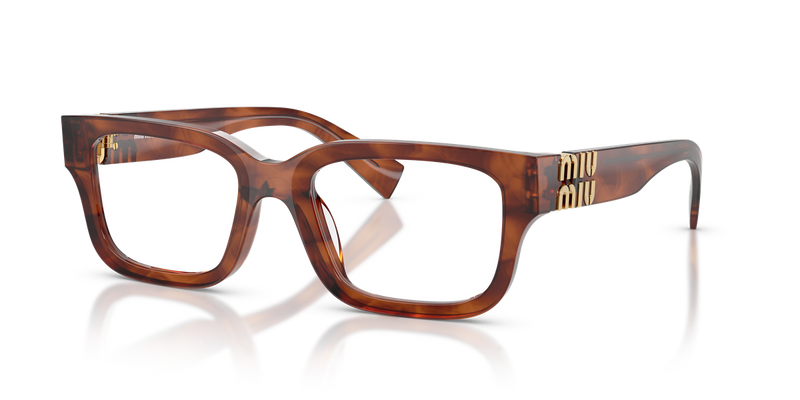 Miu Miu MU 02YV in Striped Tobacco - Alternate View