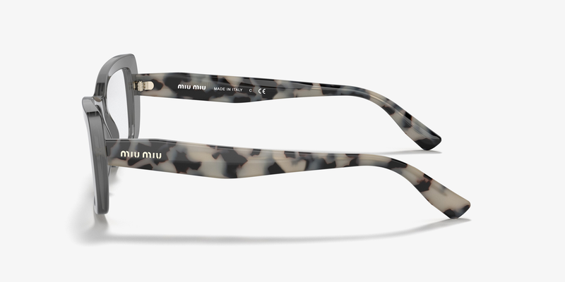 Miu Miu MU 03SV in Black Transparent - Alternate View