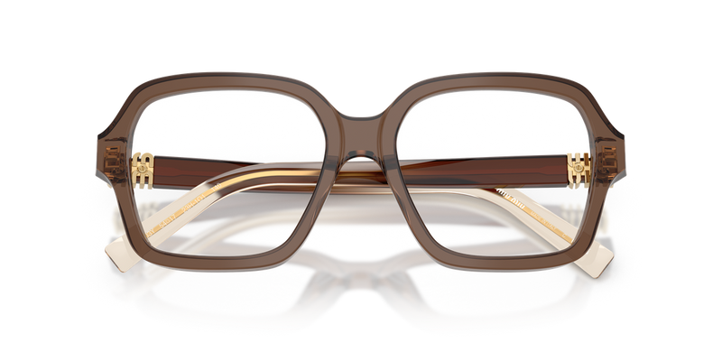Miu Miu MU 03YV in Brown Transparent - Alternate View