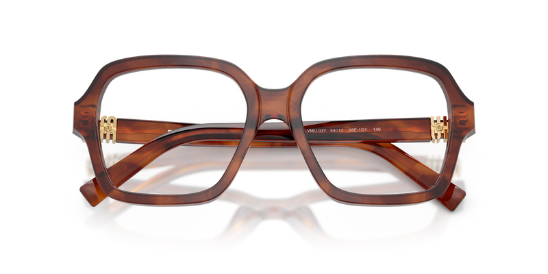 Miu Miu MU 03YV in Striped Tobacco - Alternate View