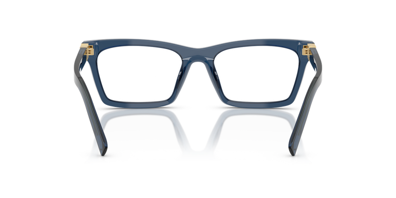 Miu Miu MU 04WV in Blue Transparent - Temple Detail