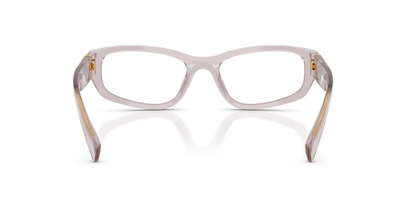 Miu Miu MU 04YV in Mauve Transparent - Temple Detail