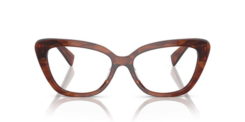 Miu Miu MU 05VV in Striped Tobacco - Alternate View