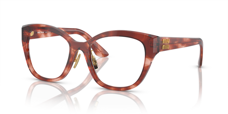 Miu Miu MU 05XVF in Striped Bordeaux - Alternate View