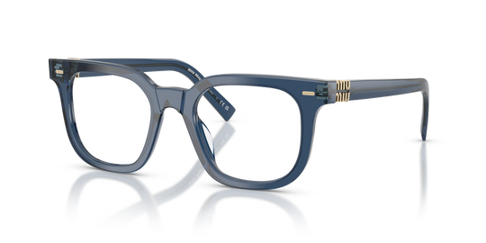 Miu Miu MU 06XV - Blue Transparent / Demo Lens (08Q1O1)
