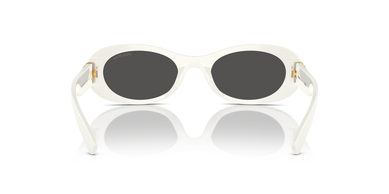 Miu Miu MU 06ZS in White Ivory - Temple Detail