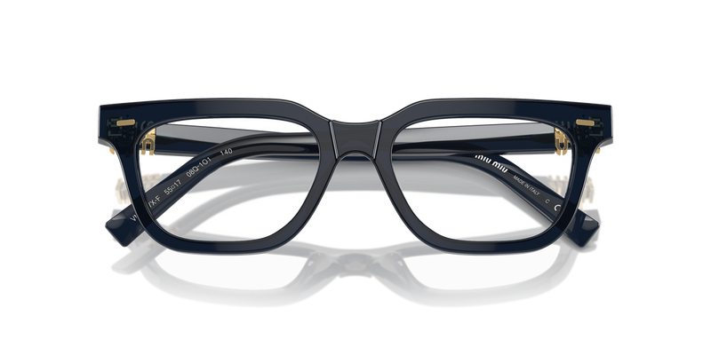 Miu Miu MU 07XVF in Blue Crystal - Side View