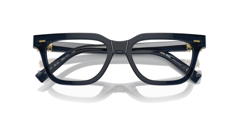 Miu Miu MU 07XV in Blue Crystal - Side View