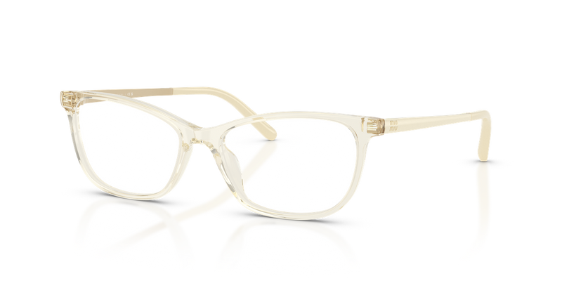 Miu Miu MU 09ZV in Champagne Transparent - Front View