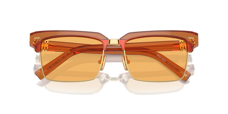 Miu Miu MU 10ZS in Caramel Transparent - Side View