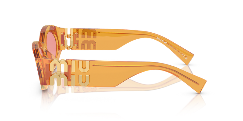 Miu Miu MU 11WS in Orange Transparent - Alternate View