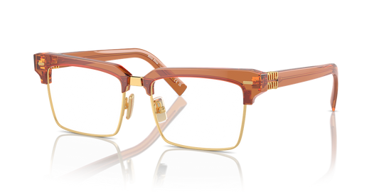 Miu Miu MU 11XV - Caramel Transparent / Demo Lens (15T1O1)