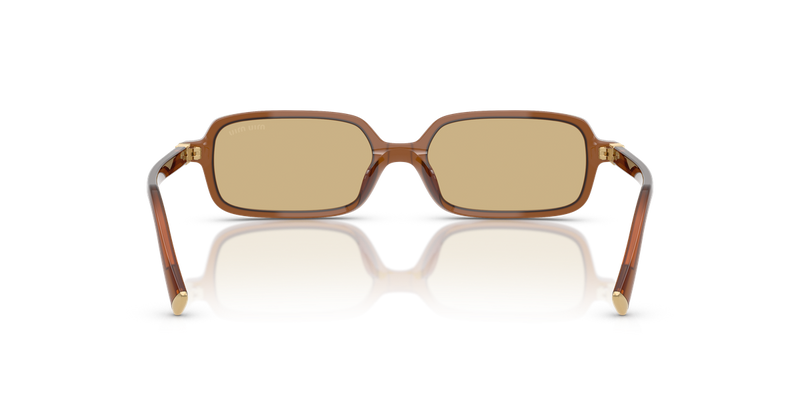 Miu Miu MU 11ZSF in Opaline Amber - Temple Detail