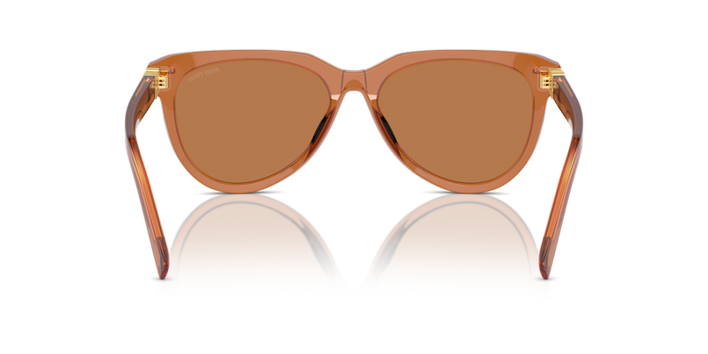 Miu Miu MU 12ZS in Caramel - Temple Detail