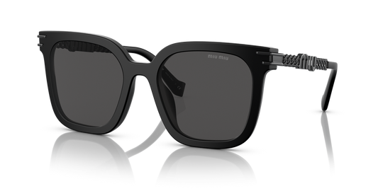 Miu Miu MU 13WS - Matte Black / Dark Grey (1BO5S0)