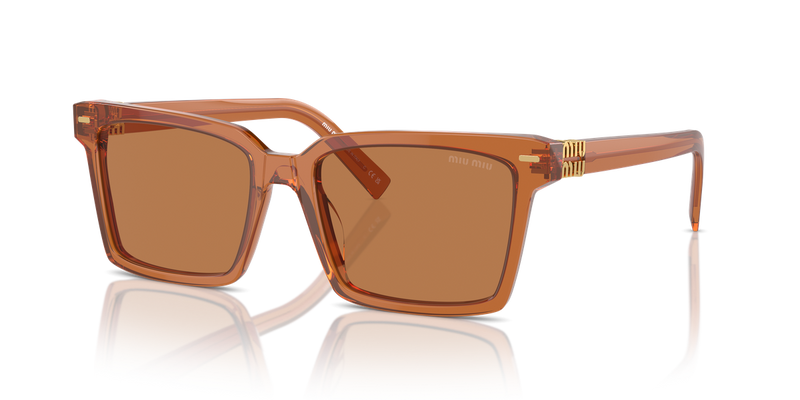 Miu Miu MU 13ZS in Caramel Transparent - Front View