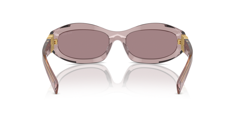 Miu Miu MU 14ZSF in Mauve Trasparent - Temple Detail