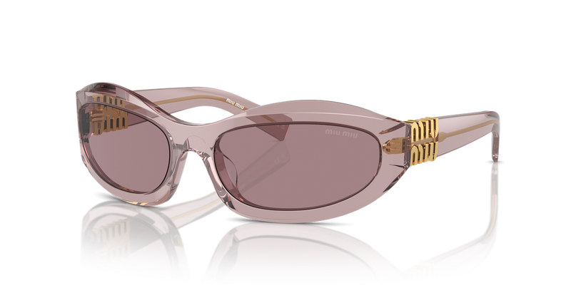 Miu Miu MU 14ZS in Mauve Trasparent - Front View