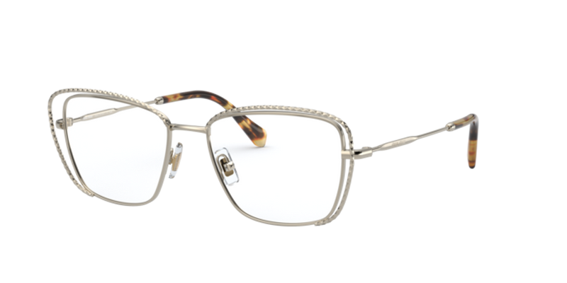 Miu Miu MU 50TV in Pale Gold - Front View
