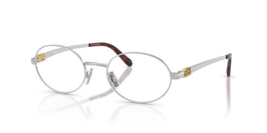 Miu Miu MU 50ZV - Silver / Demo Lens (1BC1O1)