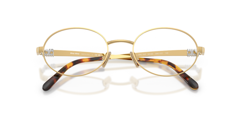 Miu Miu MU 50ZV in Gold - Alternate View