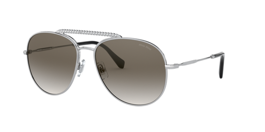 Miu Miu MU 53VS - Silver / Gradient Grey Mirror Silver (1BC5O0)