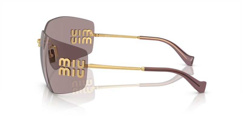 Miu Miu MU 54YS in Gold - Back View