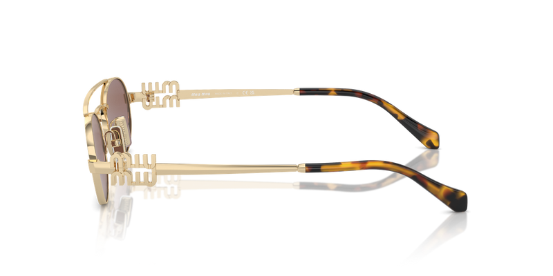 Miu Miu MU 54ZS in Pale Gold - Alternate View