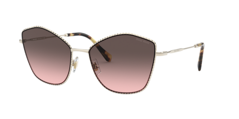 Miu Miu MU 60VS in Pale Gold - Front View