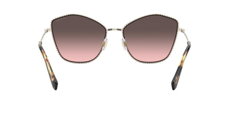 Miu Miu MU 60VS in Pale Gold - Back View