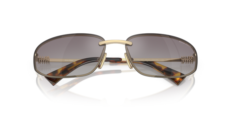Miu Miu MU A50S in Pale Gold - Side View