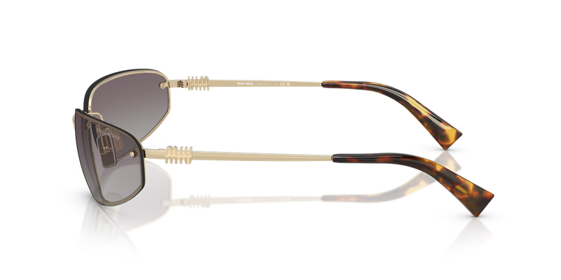 Miu Miu MU A50S in Pale Gold - Back View