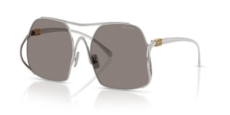 Miu Miu MU A55S in Silver - Front View