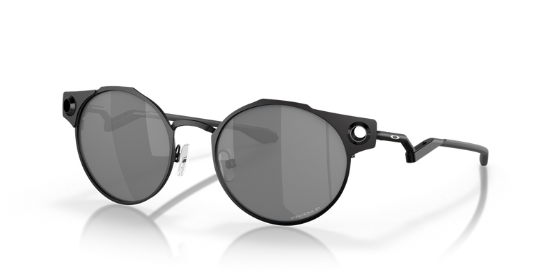 Oakley DEADBOLT in Satin Black / Prizm Black Polarized (604603) - Front View