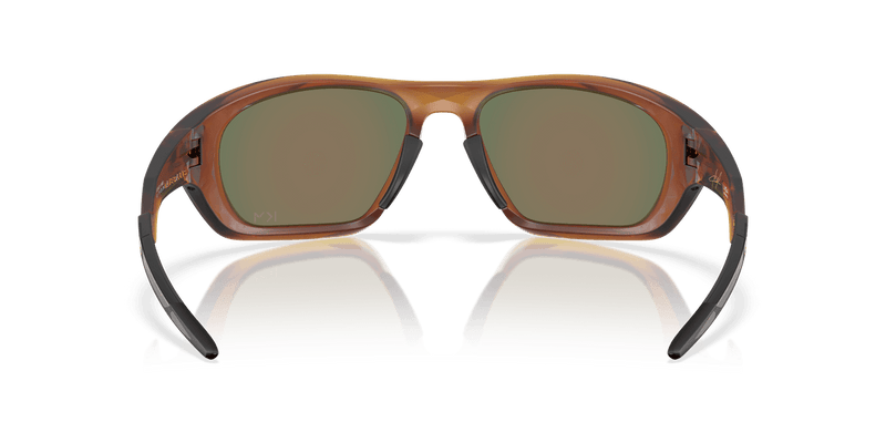 Oakley LATERALIS in Matte Dark Amber / Prizm Ruby (943116) - Back View