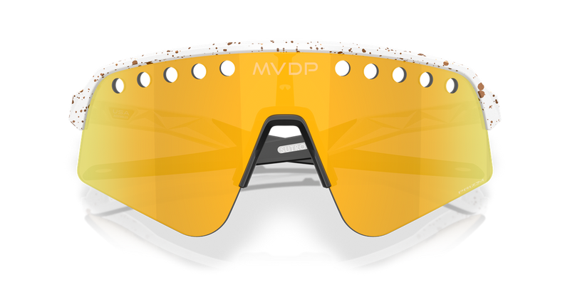 Oakley SUTRO LITE SWEEP in Red/Gold Splatter / Prizm 24K (946533) - Side View