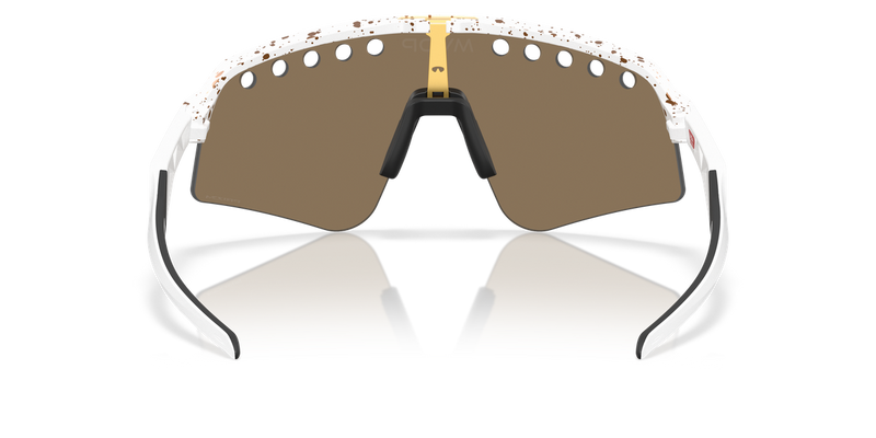 Oakley SUTRO LITE SWEEP in Red/Gold Splatter / Prizm 24K (946533) - Temple Detail