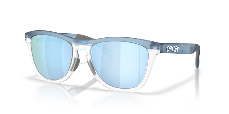 Oakley FROGSKINS RANGE XL A in Matte Transparent Stonewash / Prizm Deep Water Polarized (950304) - Alternate View