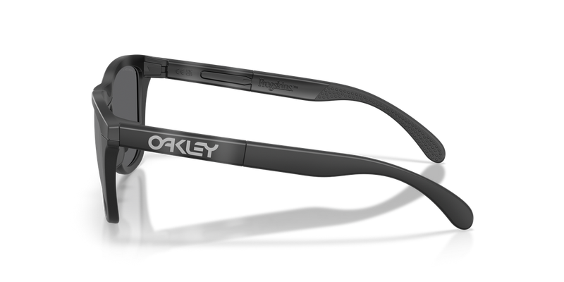 Oakley FROGSKINS RANGE XL A in Matte Tortoise Grey Smoke/Matte Black / Prizm Black Polarized (950307) - Alternate View