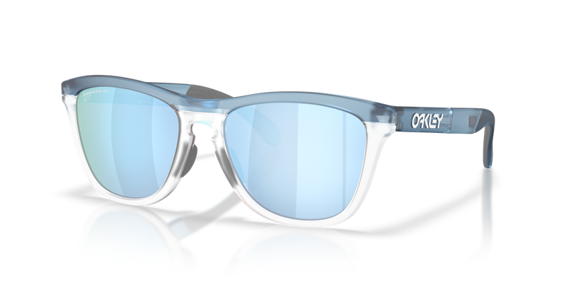Oakley FROGSKINS RANGE XL in Transparent Stonewash/Clear / Prizm Deep Water Polarized (950303) - Alternate View