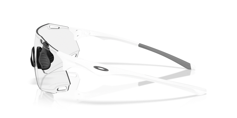 Oakley CYBR DYNO in Matte White / Clear to Black Iridium Photochromic (951301) - Back View