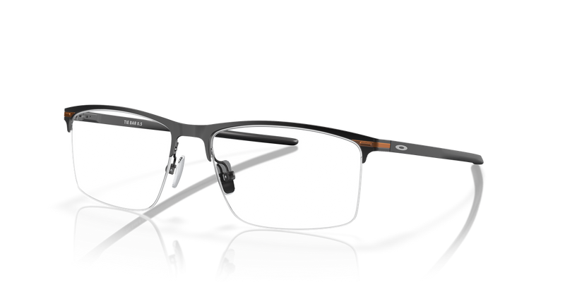 Oakley TIE BAR 0.5 in Satin Black / Demo Lens (514001) - Front View