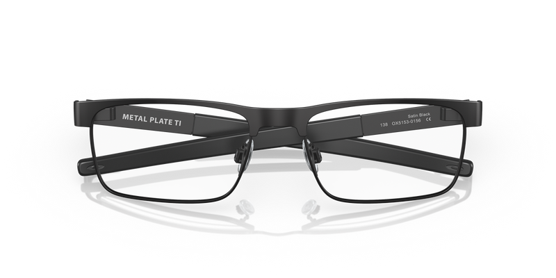 Oakley METAL PLATE TI in Satin Black / Demo Lens (515301) - Side View