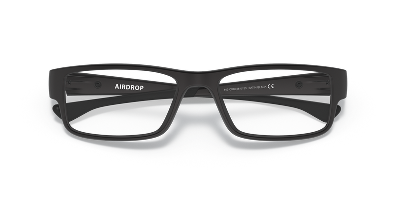 Oakley AIRDROP in Satin Black / Demo Lens (804601) - Side View