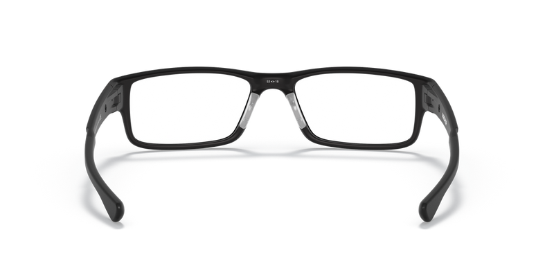 Oakley AIRDROP in Satin Black / Demo Lens (804601) - Temple Detail