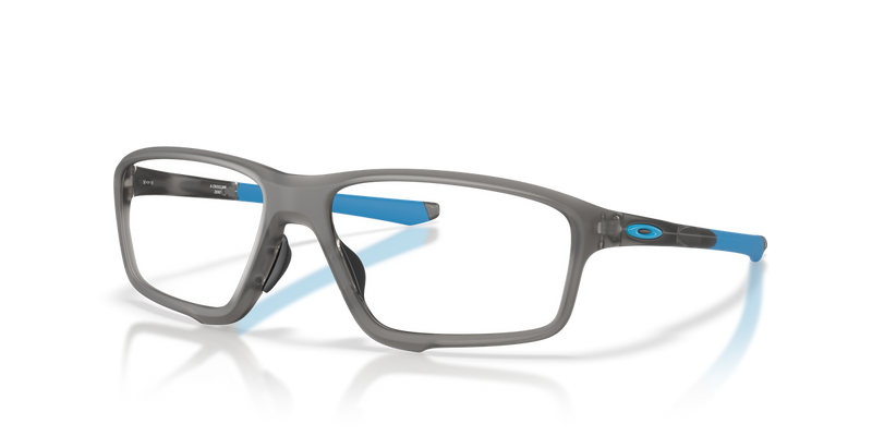 Oakley CROSSLINK ZERO (A) in Satin Grey Smoke / Demo Lens (808001) - Front View